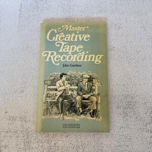 Vintage 1977 Master Creative Tape Recording Book Recording Studio Microphones